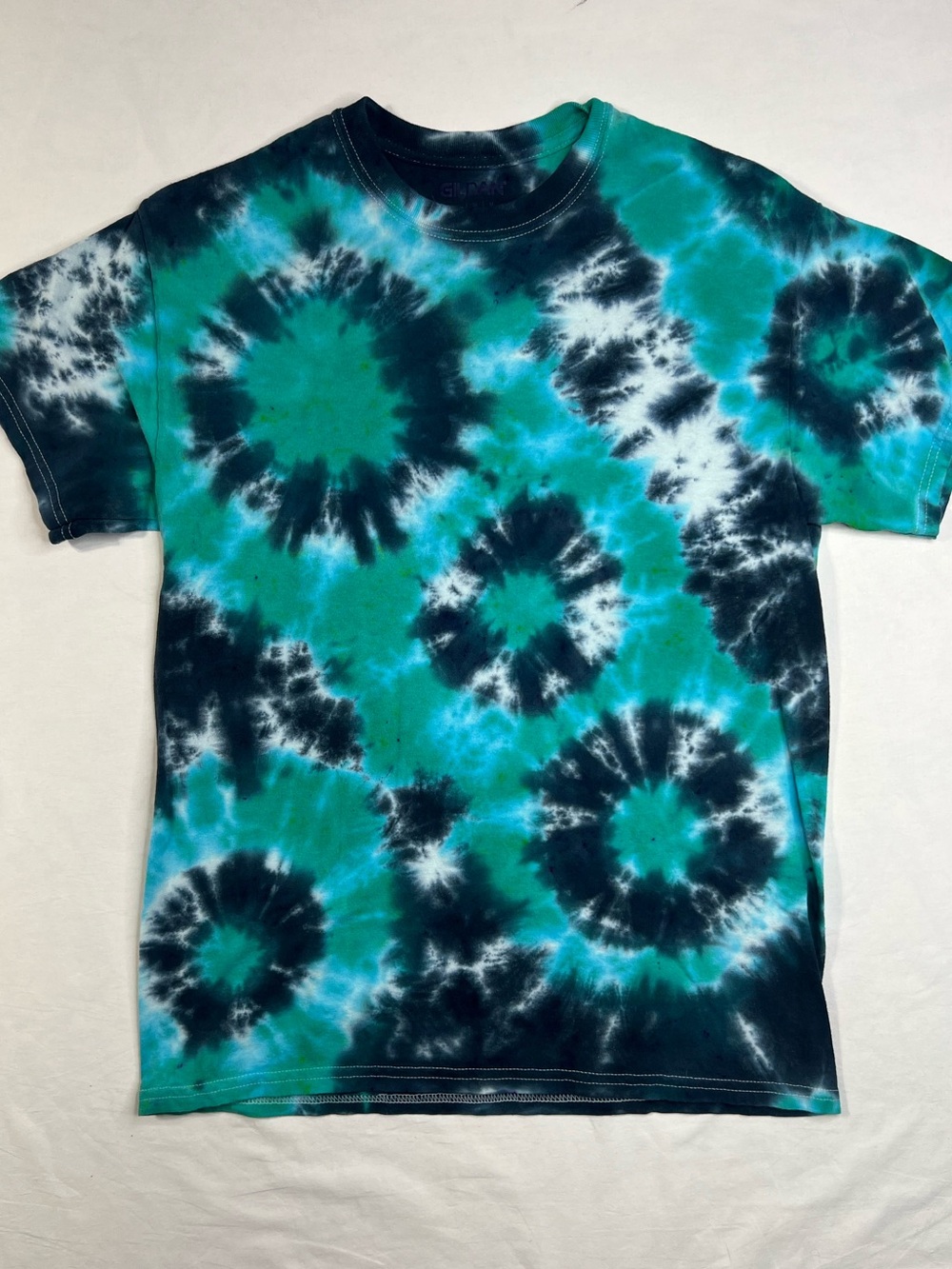 Blue and Green Tie Dye Unisex T-shirt